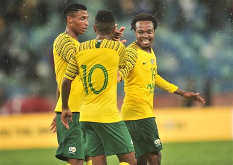 Percy Tau scores two goals as Bafana Bafana qualify for Afcon