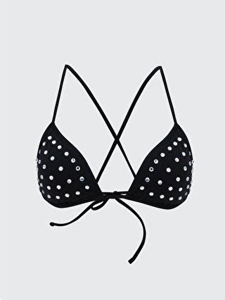 LCW DREAM Siyah Parlak Taşlı Kadın Bikini Üst S5JA66Z8 CVL LCW