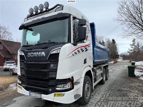 Scania R650 6x4 Tipper Truck W 2012 Maur Triple Trailer 2021 Troms