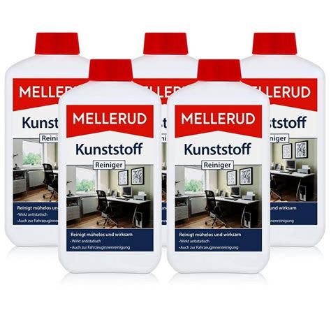 Mellerud 5x Mellerud Kunststoff Reiniger 500 ml Spezialwaschmittel