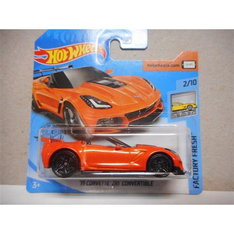 CHEVROLET CORVETTE C7 2019 ZR1 CONVERTIBLE 1 64 HOT WHEELS BCN STOCK CARS