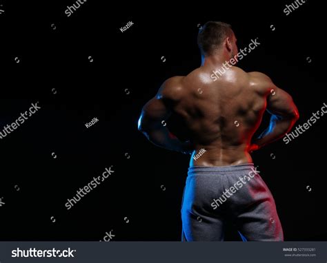 Male Bodybuilder Athlete Naked Torso Posing Stock Photo Shutterstock