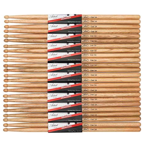 Artist DSO5A Oak Drumsticks w/ Wooden Tips 12 pairsDSO5A-12PK