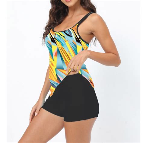 Mitankcoo Sexy Halter Bikini Set For Women Color Block Criss Cross