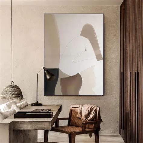 Dropship Large Abstract Naked Woman Canvas Wall Art Original Female Figure Oil Painting On