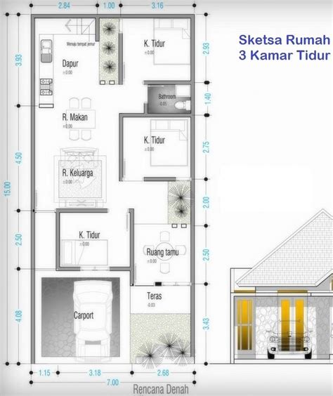 9 Desain Rumah Minimalis 7x10 Ruang Rupa Arsitek