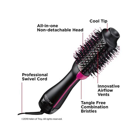 One Step Hair Dryer And Volumizer With Hot Air Brush Dry Wet Dual Use Frizz Free High Middle