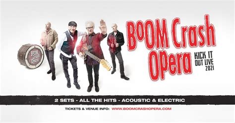 Boom Crash Opera Reschedule Kick It Out Live 2021 National Tour Dates