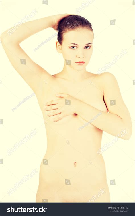 Sexy Naked Woman Holding Her Breasts Stock Photo Shutterstock
