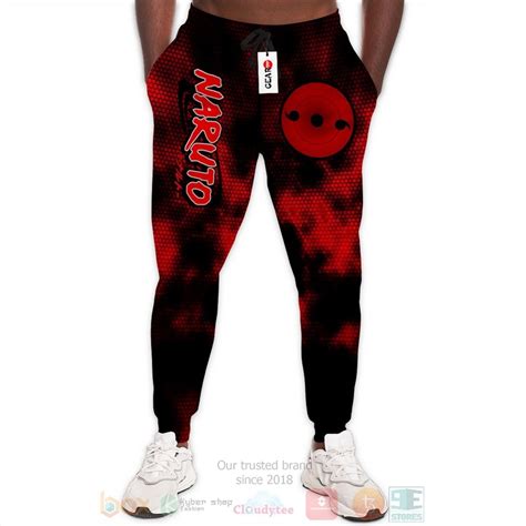 Hot Double Tomoe Sharingan Naruto Anime Jogger Pants Express Your Unique Style With Boxboxshirt