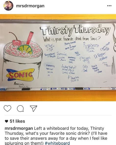 Thirsty Thursday Whiteboard Prompt