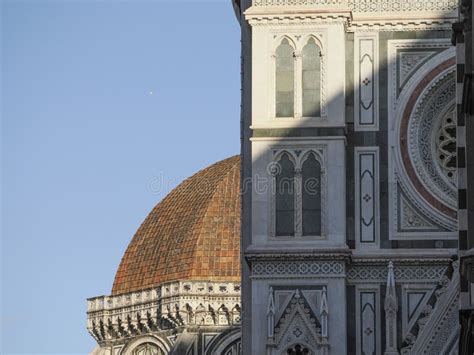 Florence Dome Santa Maria Del Fiore Detail Stock Image - Image of ...