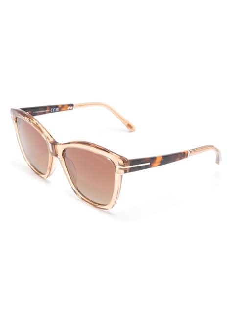 Tom Ford Eyewear Lucia Square Frame Sunglasses Farfetch