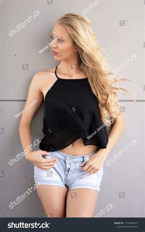 Sexy Blonde Outdoor Portrait Stock Photo 1155400651 Shutterstock