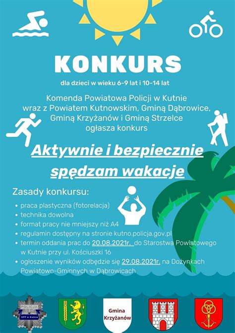 Zapraszamy Do Udzia U W Konkursie Aktywnie I Bezpiecznie Sp Dzam