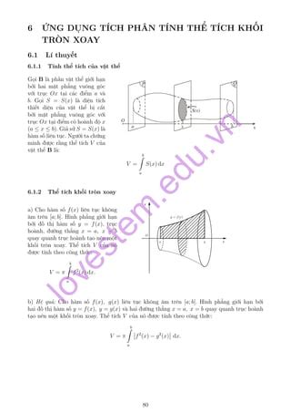 Ứng Dụng Tích Phân Tính Thể Tích Khối Tròn Xoay Hướng Dẫn Toàn Diện và
