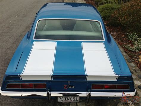 1969 Chevrolet Camaro Z 28 Le Mans Blue White Frame Off Restoration