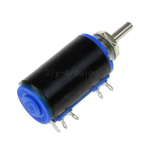 Wxd W K Ohm Multiturn Wirewound Potentiometer Adjustable