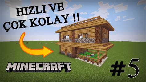 Minecraft Hızlı ve Kolay Survival Başlangıç Evi Yapımı 5 YouTube