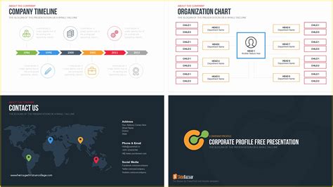 Free Corporate Ppt Templates Of Pany Profile Powerpoint Template Free