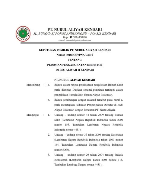 Detail Contoh Surat Pengangkatan Direktur Perusahaan Koleksi Nomer 5