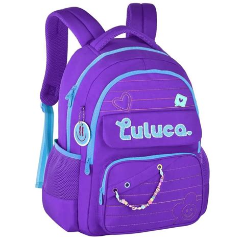 Mochila Escolar Roxa - Mochila Escolar Luluca Roxa Clio Style LU24610 | Shopee Brasil