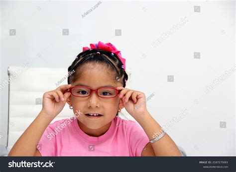 Brunette Latin Girl Shows Her Red Stock Photo 2187275081 Shutterstock
