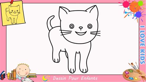 Dessin Chat FACILE Etape Par Etape Comment Dessiner Un Chat