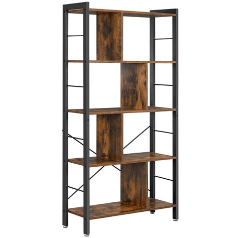 Vasagle Bookshelf Living Room Bookcase Large Tier Storage Shelf