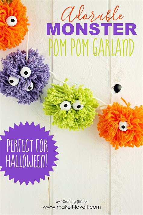 DIY Pom Pom Monster Garland | Make It & Love It