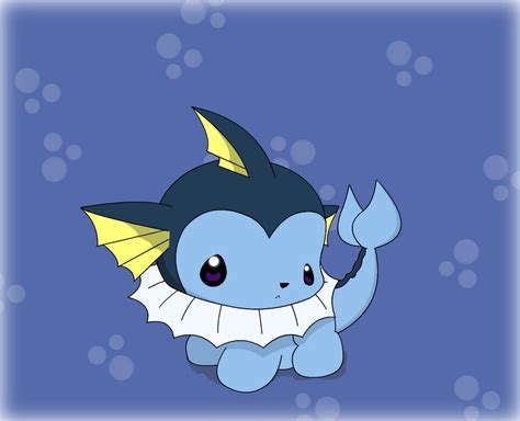 Chibi Chibi Vaporeon By Pokehihi On Deviantart