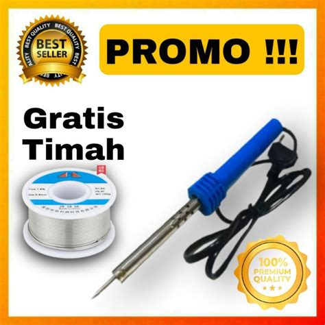 Solder Listrik Gagang W Solder Kayu Exxora Pemanas Tembaga Soldering