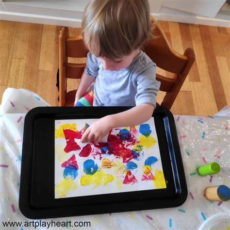 Painting with Blocks: Experimenting with Printmaking - Art Play Heart