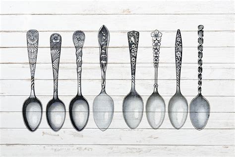 Vintage Spoons Rustic Wood Free Stock Photo Public Domain Pictures