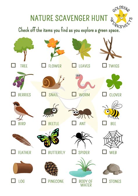 Forest Scavenger Hunt Printable Free | All FREE Printables