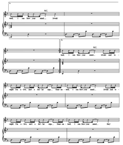 Blow Your Mind (Mwah) by Dua Lipa Sheet Music - Meta-chords