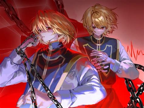 Ncn Kurapika Hunter X Hunter Boy Androgynous Blonde Hair Blue Tabard Chain Closed