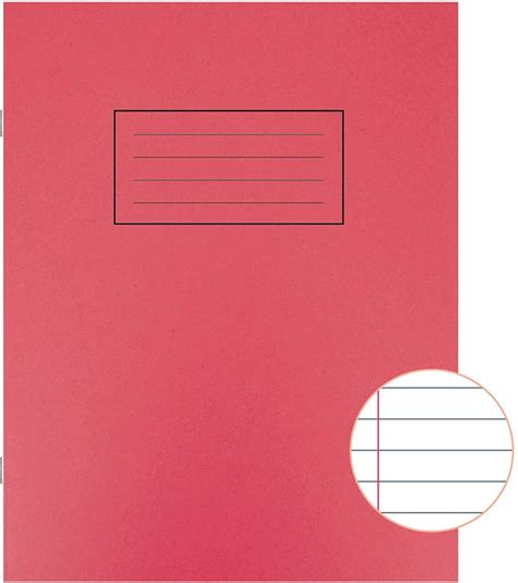 "Silvine A4 Exercise Book Lined With Margin, 80 Pages Of 75gsm Paper" 1