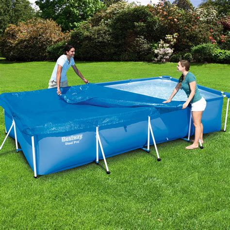 Bestway 58107 Flowclear Pro Rectangular Above Ground Swimming Pool