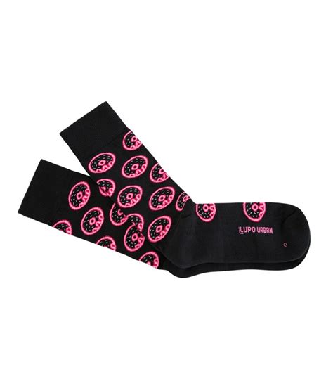 Meia Cano Longo Donuts Lupo Urban 16901 103 Algodão lingerie br