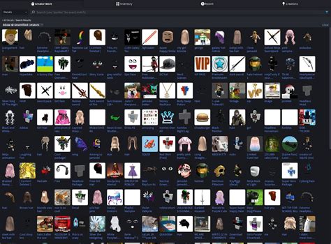 Roblox Marketplace Decals