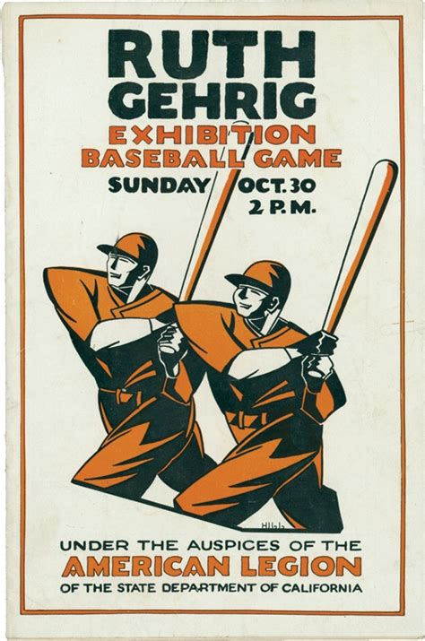 Babe Ruth And Lou Gehrig Barnstorming Program