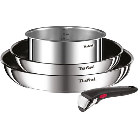 Tefal Ingenio Cook Eat Induction Stackable Cookware 4 Piece Set Big W