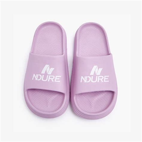 Buy Lilac Printed Slides For Girls