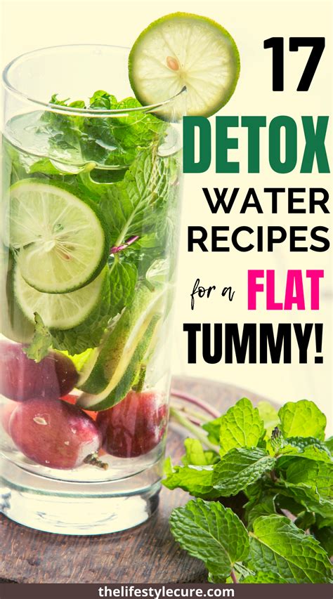 17 Detox Water Recipes For A Flat Tummy In 2020 Water Recipes