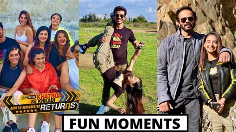 Khatron Ke Khiladi 11 Fun Moments Anushka Sen Shweta Tiwari Nikki