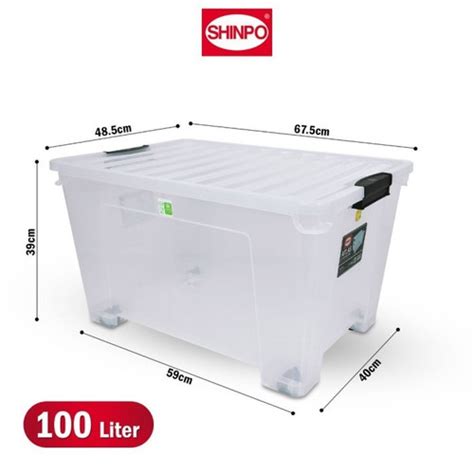 Jual Shinpo Atlas Container Box Liter Cb Transparan Bening