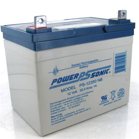 power sonic vah sealed lead acid battery  nb terminal