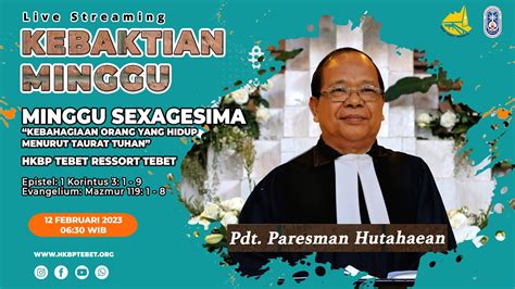 KEBAKTIAN MINGGU SEXAGESIMA MINGGU 12 FEBRUARI 2022 JAM 06 30 WIB