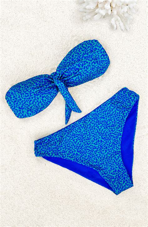 Leopard Bikini Set Kobalt Fashionmusthaves Nl